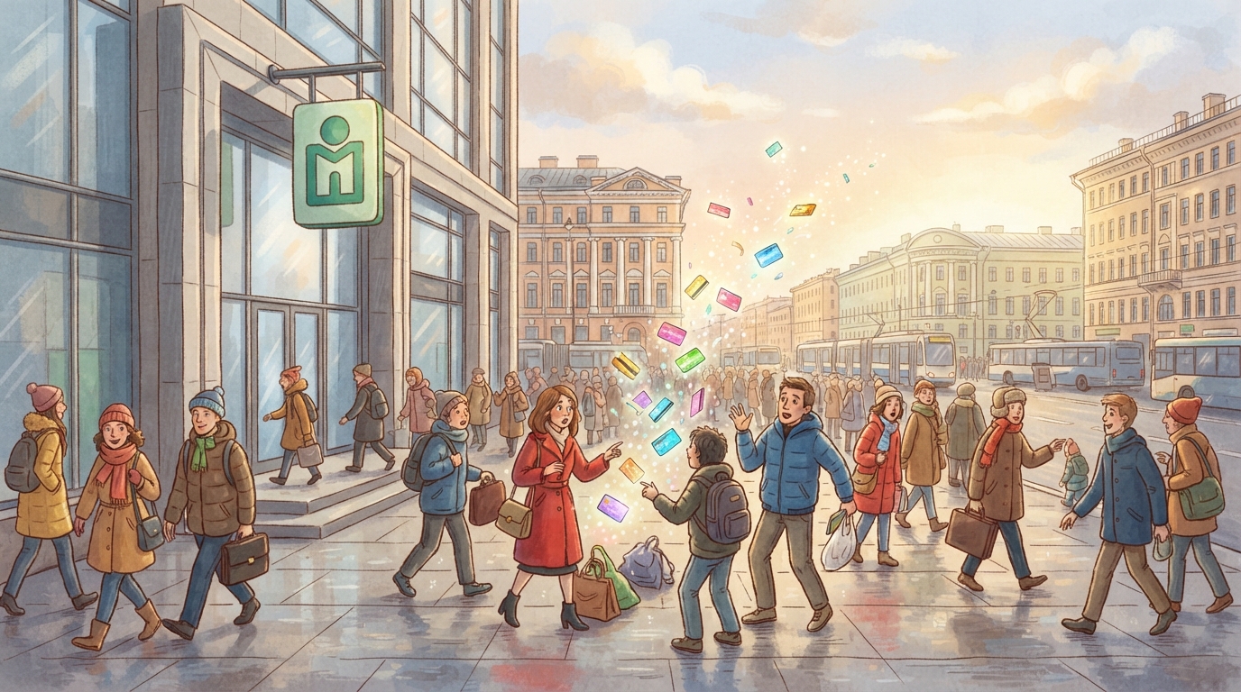 Утром люди пришли в банк — а карточек нет ни у кого!